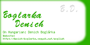 boglarka denich business card